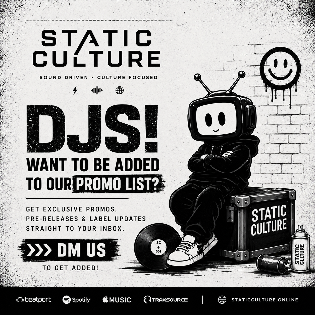 Static Culture promo list artwork